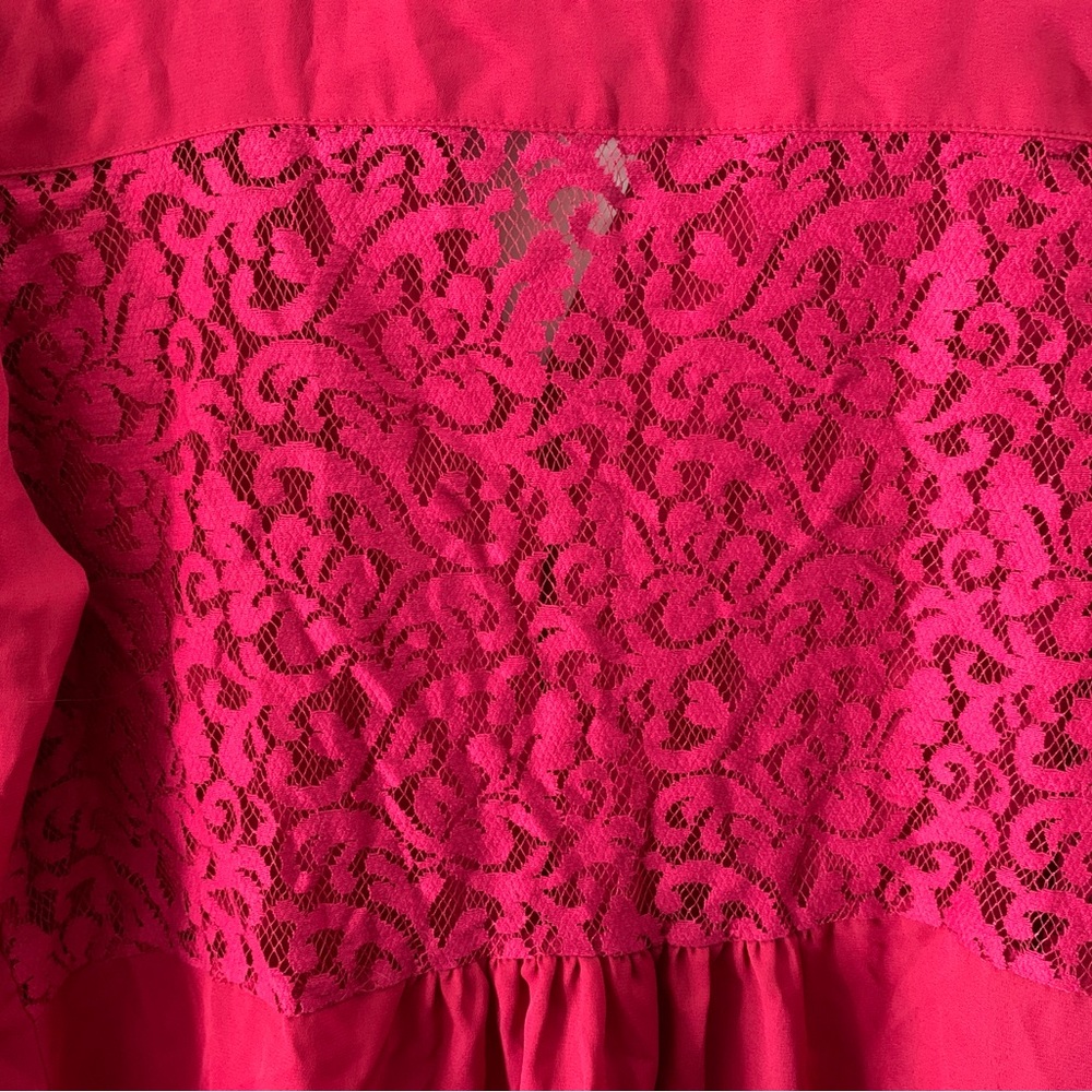 🇨🇦 Candie’s Button Down Long Sleeve Top and Lace Back - XL - Picture 4 of 13